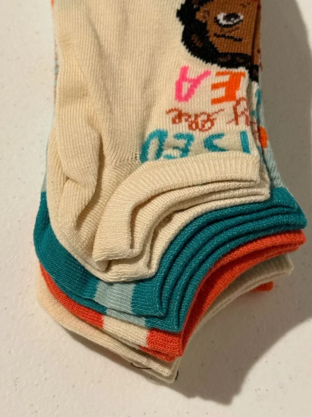 Disney Moana 6 Pair Ankle Socks Womens Shoe Size 9-11 Character NWT